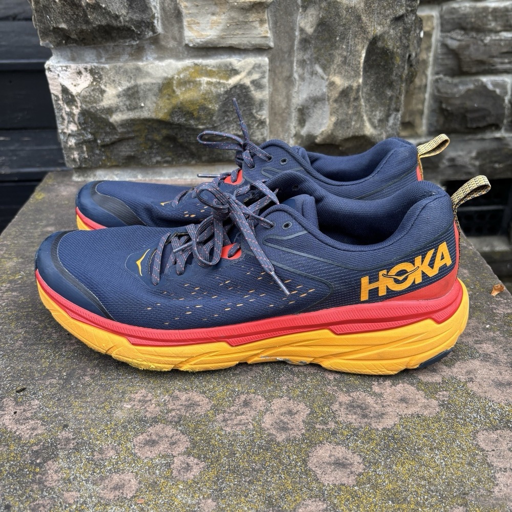 Hoka‎ One One Challenger ATR 6 Men's Size 12D Running Shoes Sneakers Navy Blue